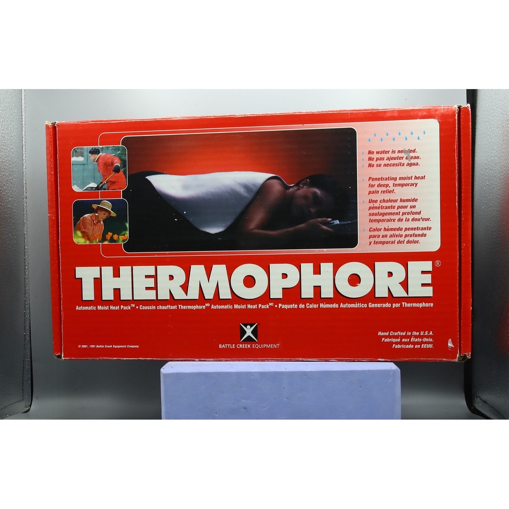 Thermophore Battle Creek Equipment Automatic Moist Heat Pack Heating Pad Red Box